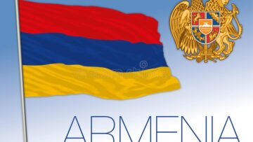 επίσημη-εθνική-σημαία-και-εθνόσημο-της-αρμενίας-ευρωπαϊκή-Αρμενίας