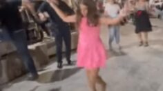 Κρητικοπούλα που ξετρέλανε με το χορό της